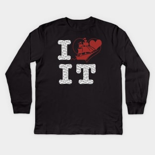 I Ship It Kids Long Sleeve T-Shirt